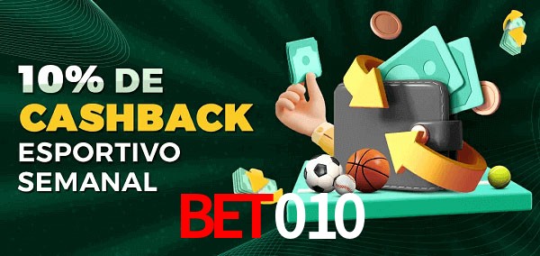 10% de bônus de cashback na bet010